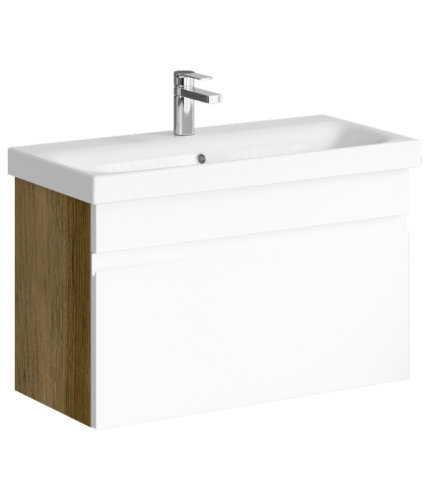 Тумба с умывальником AQWELLA Smart 80 Дуб балтийский SRT0108DB